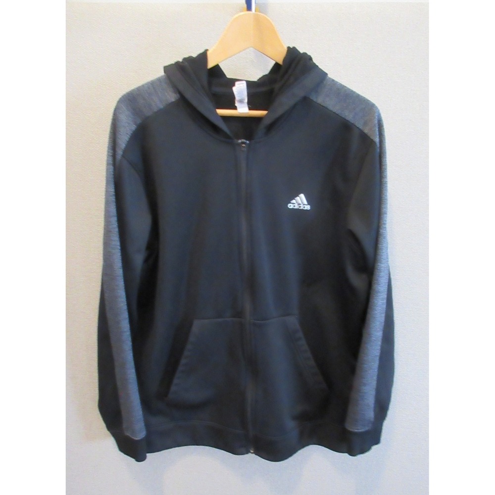 adidas Full Zip Climawarm Hoodie Size XL Hood Drawstring Has Been Removed